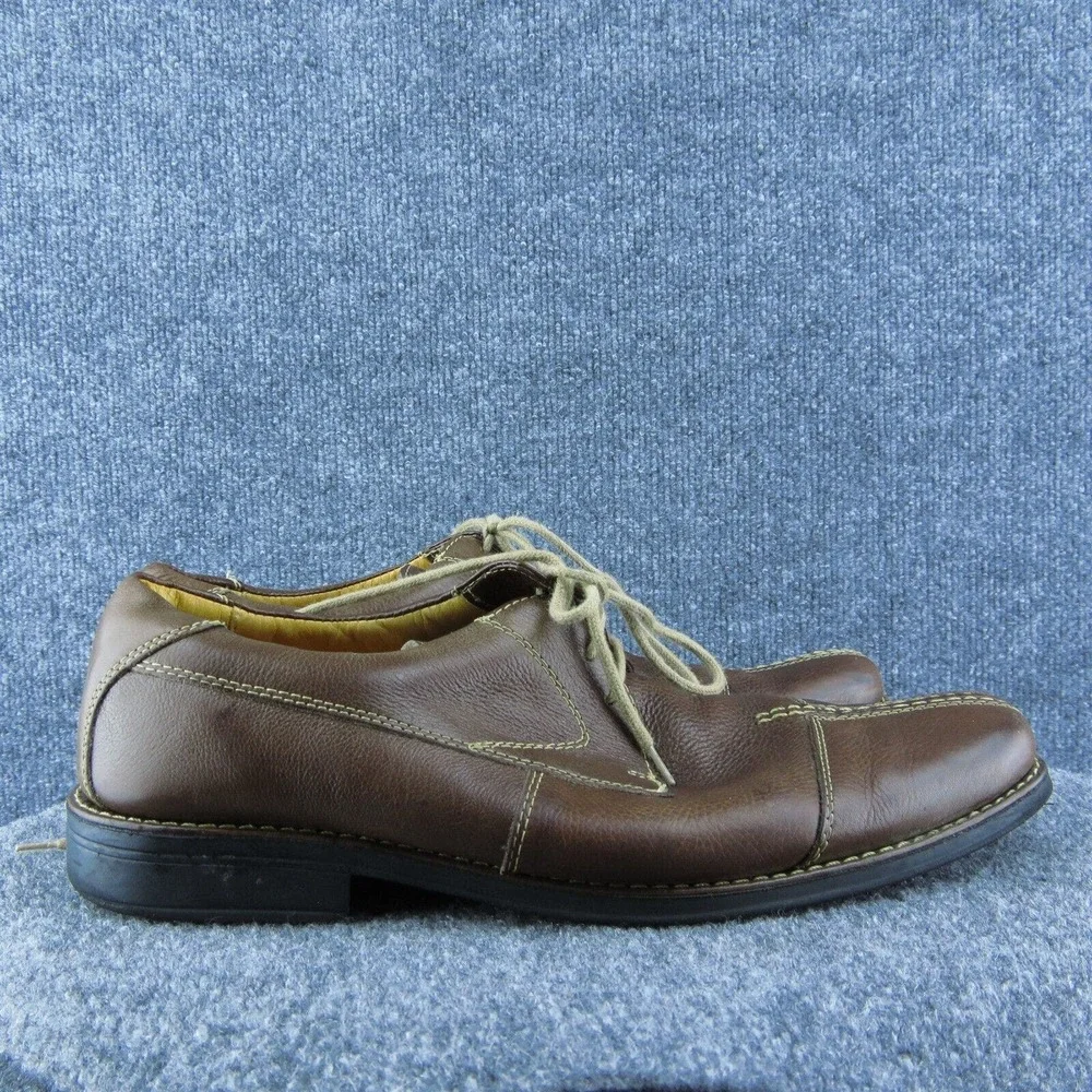 Sandro Moscoloni Men Derby Oxfords Shoes Brown‎ Leather Lace Up Size 10 Medium